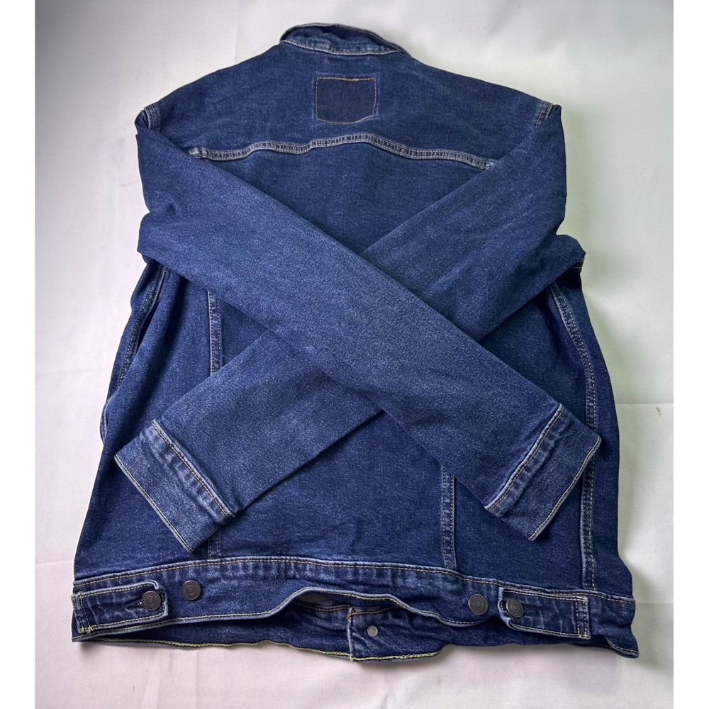 Levi's Men's Trucker Jacket Size M Blue Denim Colusa Wash Stretch Classic Casual - Picture 8 of 11